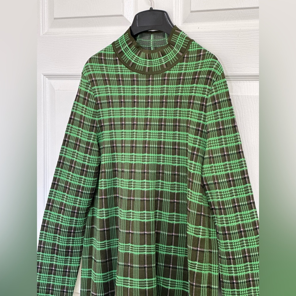Rare‼️Exquisite‼️EUC Missoni Green/BrownPink Weave 60’s style Midi Dress/Sweater - Picture 4 of 16